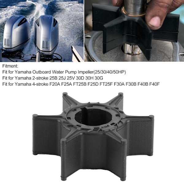 Vandpumpehjul 6H4-44352-02 Udskiftning Passer til Yamaha 30/40/50HK 2-takts 4-takts