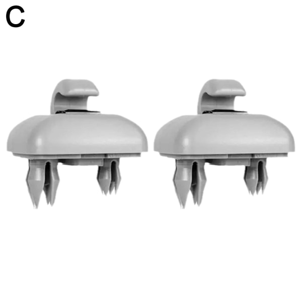 2 pcs Gray sun visor clip Clip holder for Audi A1 A3 A4 A5 Qjx