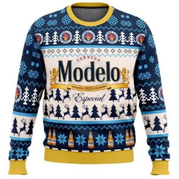 Modelo Grim Jultrøje Pullover Mænd 3D Trøje Topper 4XL Modelo