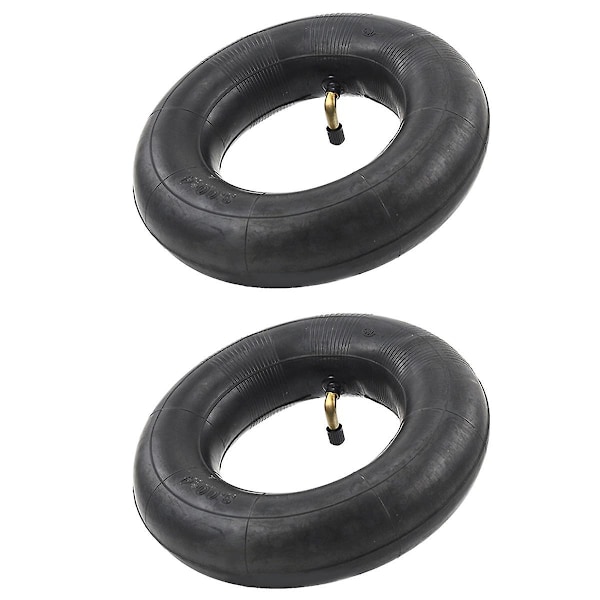 2-pack inner tubes with TR87 valve for wheelbarrow, sack cart, handcart 3.00-4, 260x85 black z