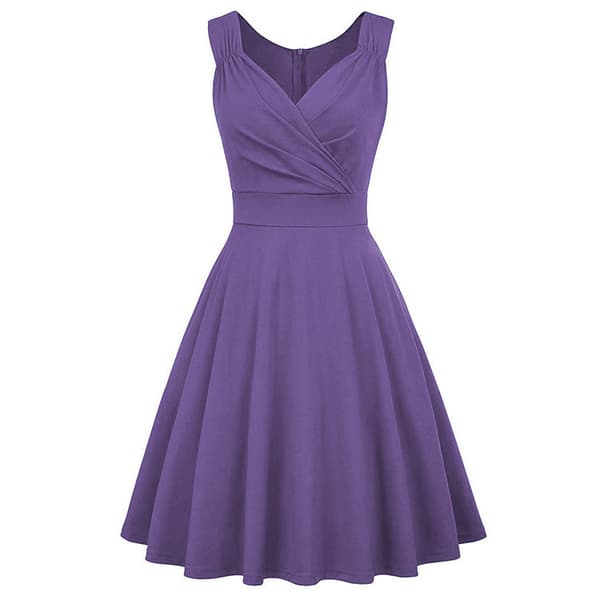 Retro Rockabilly Damekjoler Purple L