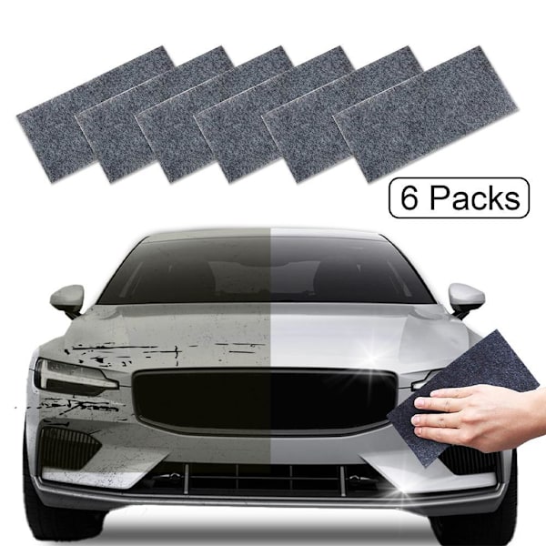 6-pak Nano Sparkle Cloth Bilreparationstyg Nano Magic Cl