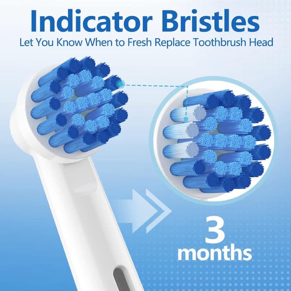 Erstatningsbørster til Oral B Braun Sensitive, Bløde børster til følsomt tandkød, 8 stk.