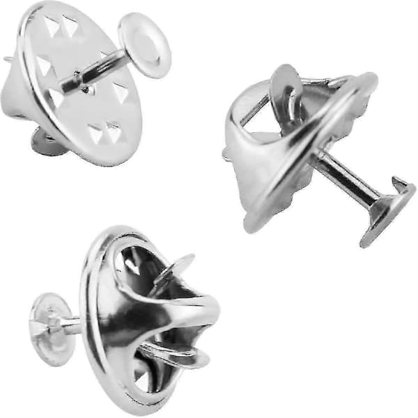 120 par sommerfugleforbindere til 8 mm tomme nåle, håndværksartikler (sølv) Silver