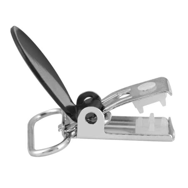 25 mm runde seler sutteclips - 10-pak (sort)