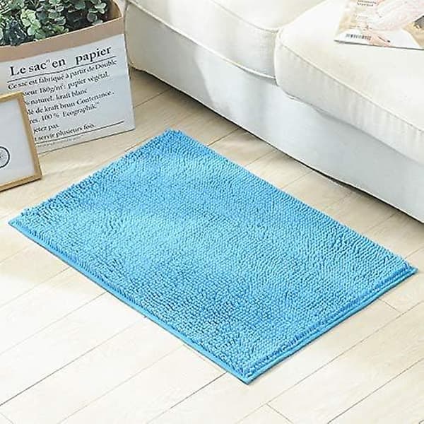 Baderomsmatte i chenille-mikrofiber, myk og komfortabel, super vannabsorberende