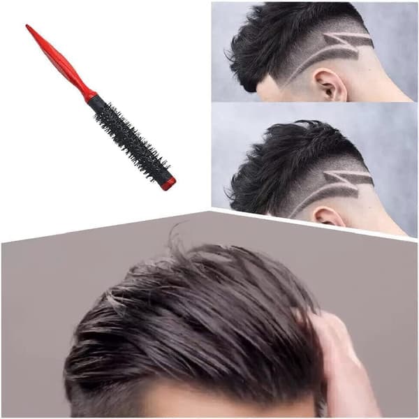Rund nylonhårbørste til salonstyling, kam til føntørring, krølning og barbering 1.6cm