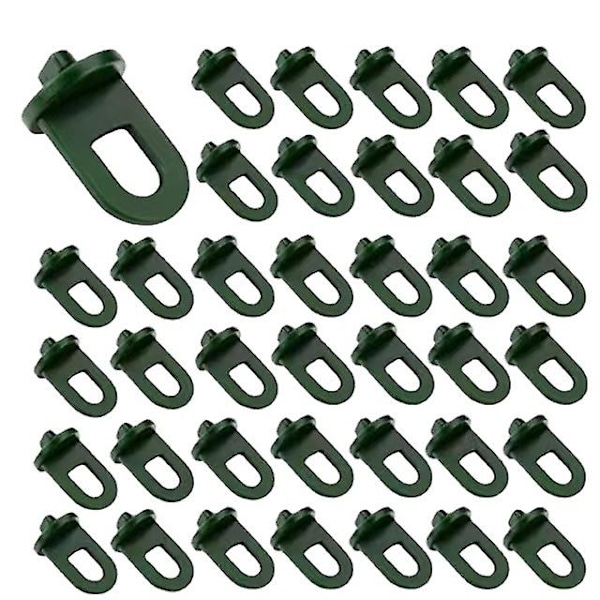 Greenhouse Clamps Set of 50 with extra strong grip and eyelets - The best trellis and plant holder for your greenhouse - Greenhouse Accessories y