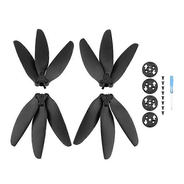 1 Set Hiljainen Kolmilapainen Potkurisarja Mavic Mini 2/Mavic Mini -droneen black