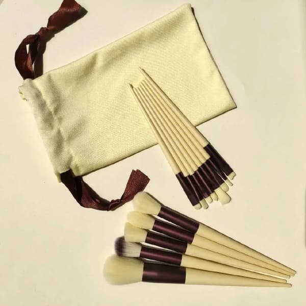 13 stk makeupbørstesæt Blød fluffy foundationbørste pudderbørste øjenskygge A3
