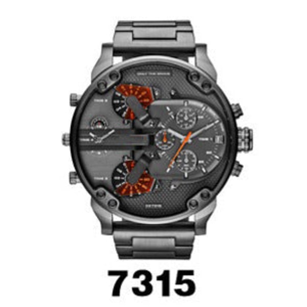 Ur Personlighed Stort Urskive Ur Trend Metal Quartz Ur 7312 steel strip