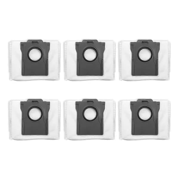 6 st dammsugarpåsar för Dreame D20 Plus / Dreame D20 dammsugare reservdelar dammpåse 6Pcs