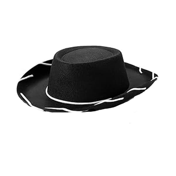 Rød filtcowboyhat til børn black