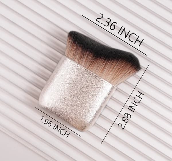 Selvbrunerbørste/kropsmakeupbørste, skab perfekt benmakeup, velegnet til selvbruner kropsmakeup, Kabuki-børste.