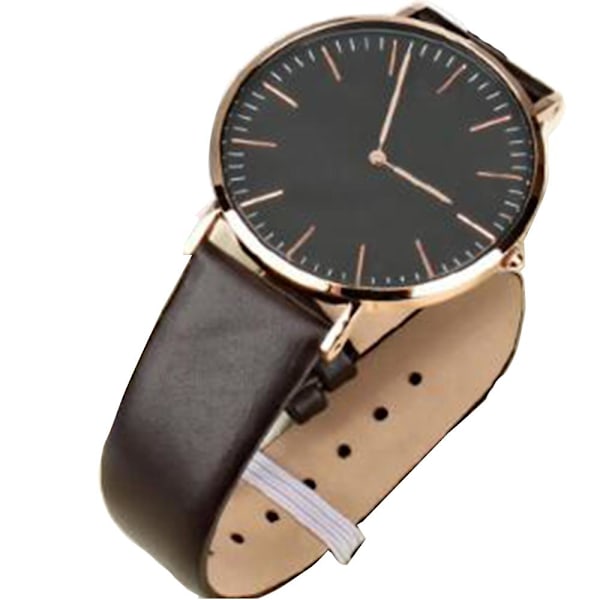 Kellon ranneke Pu-nahkaa, Black 22mm Svart