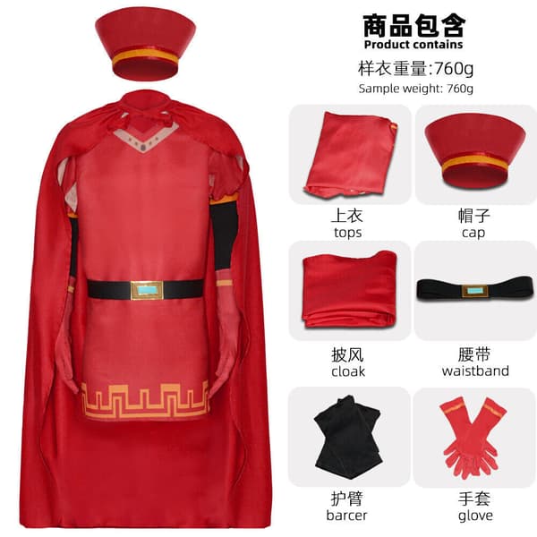 Cosplay Shrek Lord Farquaad Ridder Rustning Kostumer Halloween Karneval Kostumer-FF- S