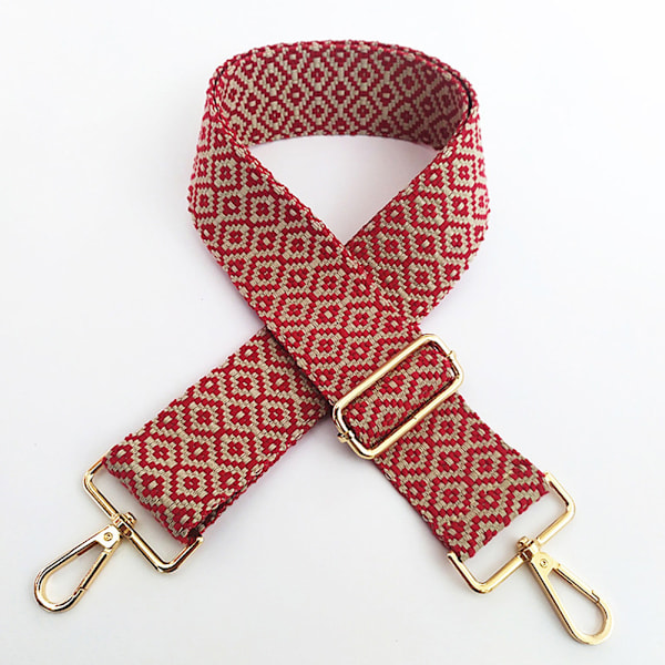 Justerbar taskestrop, skulderstrop, bred Red