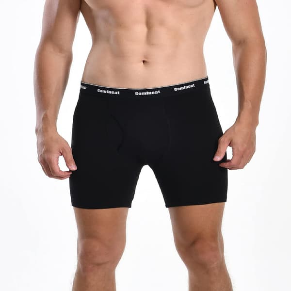 Bløde åndbare 6-pak boxershorts til mænd, S-XXL, åben gylp limegrøn Black Grey Lime Green