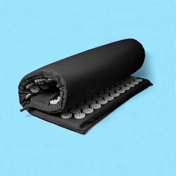 Spikermatte med 6210 akupressurpigger Svart one size Black