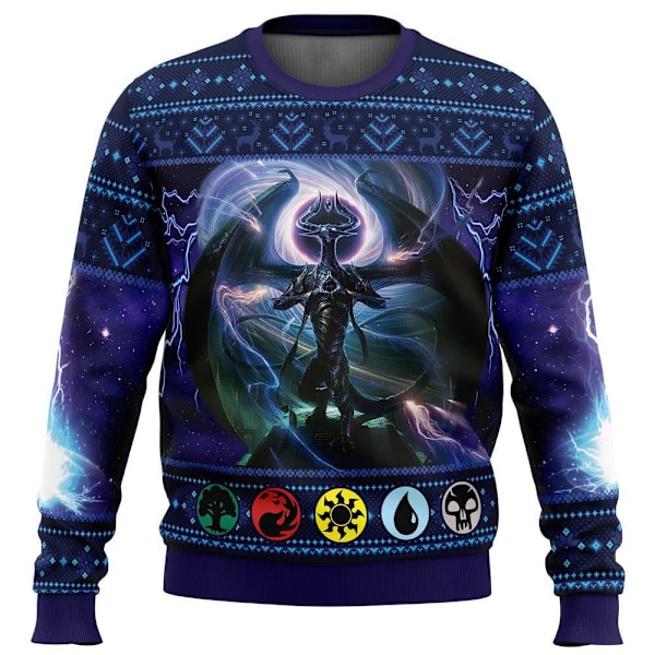 Magic: The Gathering Ruma Pullover Joulupaita Miehille 3D-Neule 3XL Magic: The Gathering