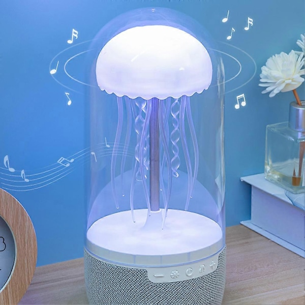 Mini Kannettava Meduusa Bluetooth-kaiutin - Värikäs Tunnelmavalaisin Koristeellinen Yövalo Lahja Kotiin, Toimistoon ja Matkoille