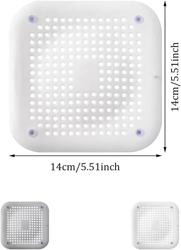Silikonsil för diskbänk, 4-pack duschsil, köksslangsil med sugkopp, duschsil för badkar och kök, vit och grå