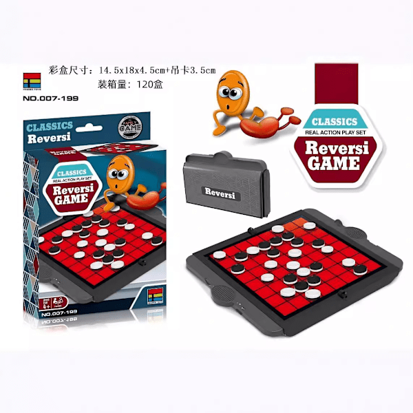 Magnetiskt Reversi Othello Brädspel Set med Vikbart Bräde Klassiska Spel Pedagogiska Leksaker Snakes