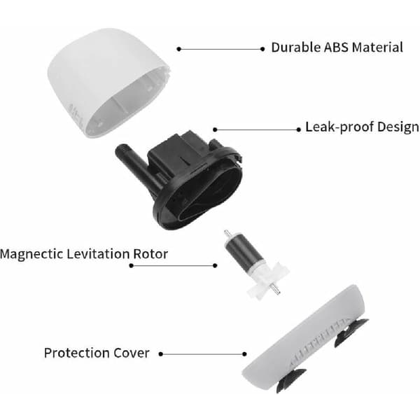 Dränkbar Livewell-pump Botteninsug Akvariepump Tyst Vatten