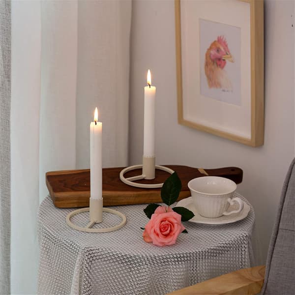 Lysestaker Lysestaker Konisk Sett med 2 Retro Lysestaker