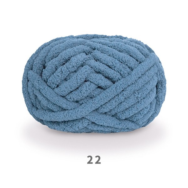 Tjock Stickad Chenillegarn för Handvirkade Filtar, Supersoft Stort Jumbo Filtgarn S 22