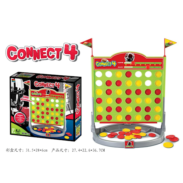 Connect 4 Spin Spil, Funktioner Spindende Connect 4 Gitter, 2 Spiller Brætspil til Familie og Børn, Strategi Brætspil, 8 År og Op Rugby