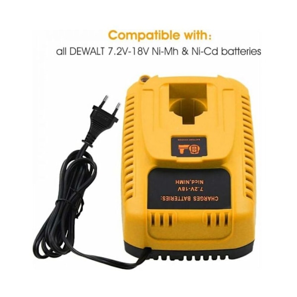 DC9310 Ersättningsladdare för Dewalt Ni-Cd & Ni-Mh Batteri 7.2V-18V DC9096 DC9098 DC9099 DC9091 DC9071 DE9057 DW9096