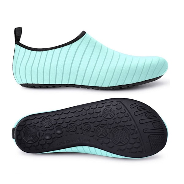 (Koko: 36/37) Uimakengät Unisex uimakengät surffikengät aqua kengät Vihreä 36/37 Green