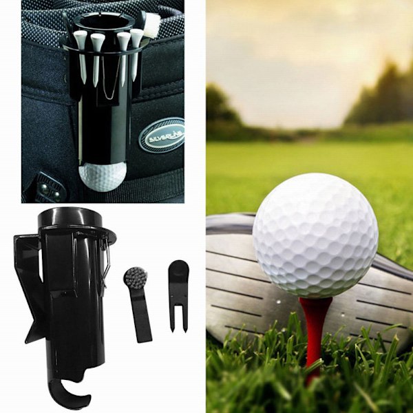 Bälteshållare för Golfbollar Svart Black