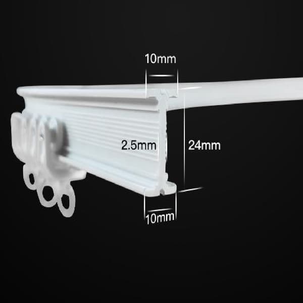 Flexibel och böjbar gardinskena 1 meter 1-p 1 meter 1-Pack