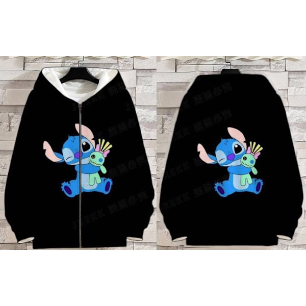 Stitch Hoodies Hoodie Dragkedja Jacka Topp Ytterkläder Fans Present Homecoming 3D A15 4XL