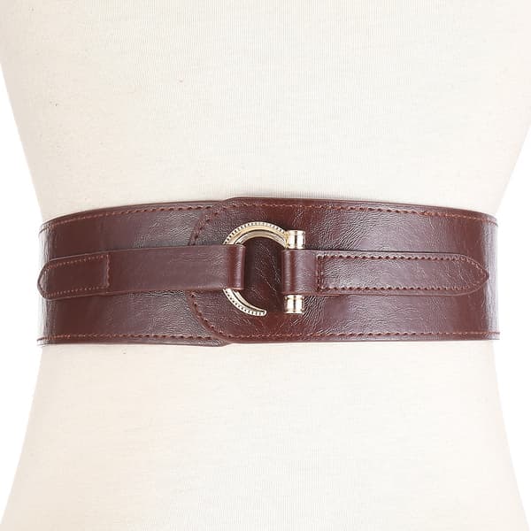 Läderbälten Elastiskt Renässans Midja Stretch Retro Bälte Vintage Mode Medeltida Mode Hakbälte