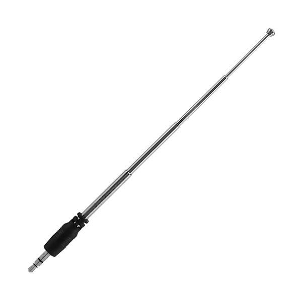 Radioantenne 3.5mm 4 Seksjoner Teleskopisk FM-antenne Radio for Mobiltelefon MP3 MP4 Lydutstyr
