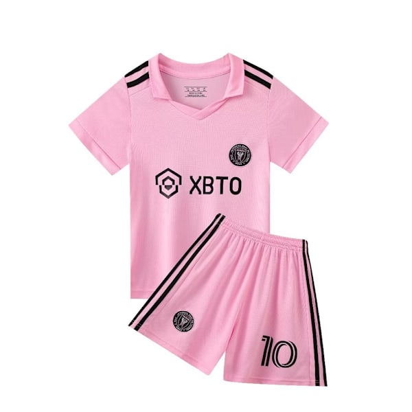 Jalkapallopaita Lapsille #10 MESSI Jalkapallopaita Jersey Setti Jalkapalloharjoittelu Uniformu Kit 28#