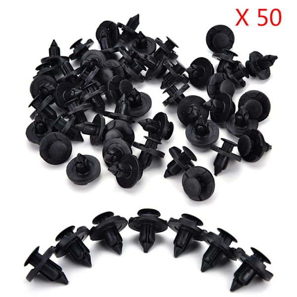 50 st/set 8 mm hål plastnitar Fästen Tryckklämmor