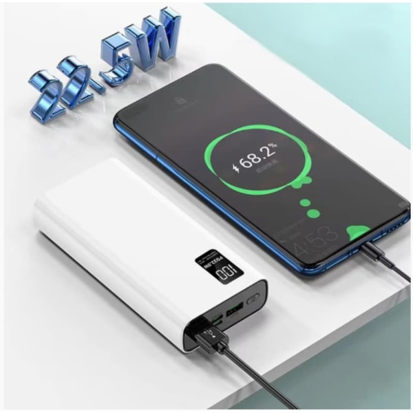 SiGN Super Powerbank 10000mAh, 22.5W - Svart black 10000mAh