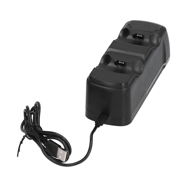 Laddningsstation för PS4-handkontroll, Dubbel USB-laddare, Svart