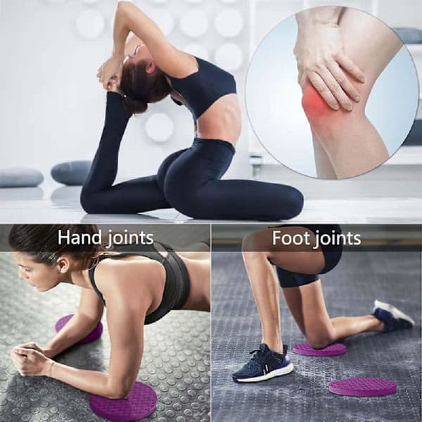 2 stk. Yoga knæpuder, Yogamåtte til knæ, hænder, håndled og albuer 24cm*15mm