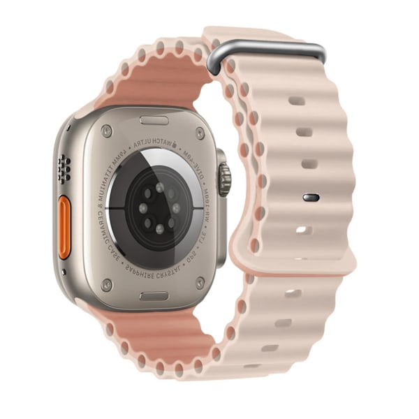 Ocean rem F?r Apple Watch Ultra 2 armband 49mm 45mm 44mm 40mm 41mm 42mm 49 mm silikon armband iWatch serie 9 7 6 3 se 8 Oxford Rosa-Ros Y Oxford Pink-Rose 38mm 40mm 41mm