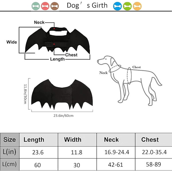 Koira Lepakko Siivet, Koiran Halloween Asuste, Suuri Koiran Asuste, Koiran Lepakko Asuste