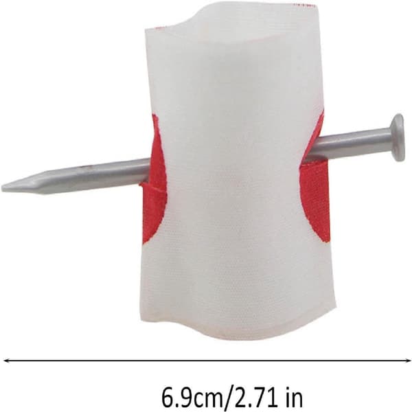 2 st Trick Skämt Spik genom fingerleksaker, Trick Spik genom finger