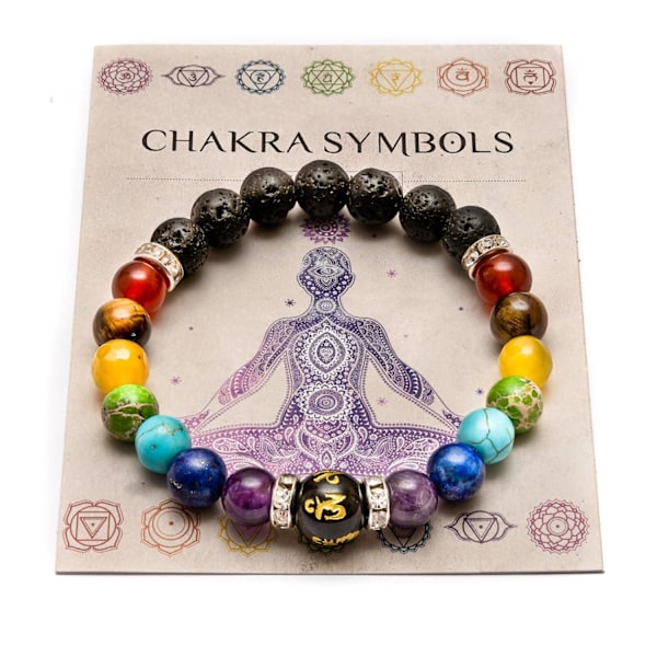 Chakraarmband multifärg Multicolor