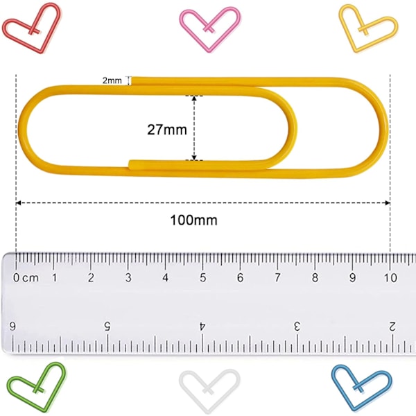30 x 4 tommer papirclips jumbo papirclips (rustfri, fod Y