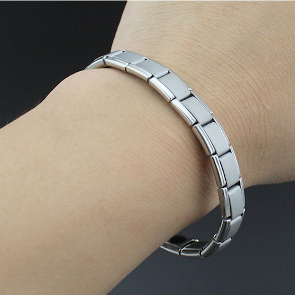 Magnetarmband, hälsa, vikt, balanssmycke silver Silver