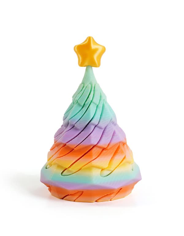 3D-printet juletræ Fidget-legetøj PLA-materiale skrivebordsmodel style2